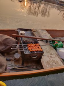Kebabs on Dal Lake