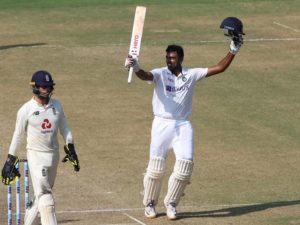 Ashwin hundred in Chennai