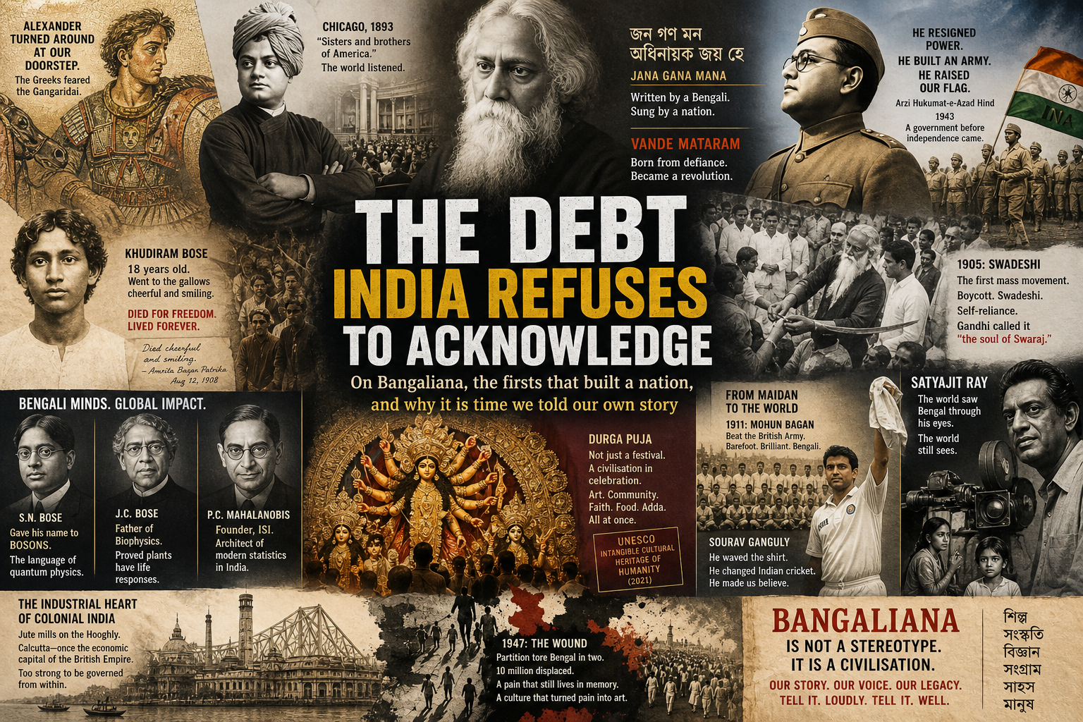 Bengal, India, Bangaliana, History, Partition, Durga Puja