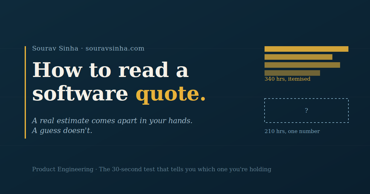 How to read a software quote